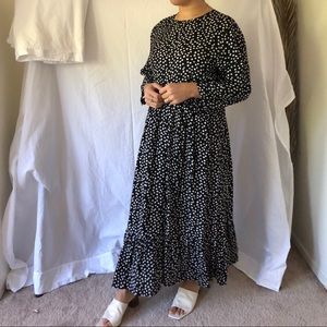 Zara polka dot dress .... size L
